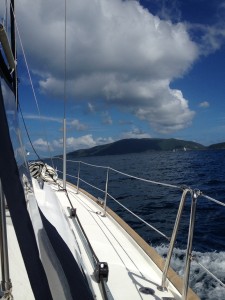 sailing into paradise