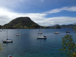 Patronus in the harbor.  Pain au Sucre is the little bump of a hill to the right.