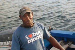 One of our friends, Charlie Love. with his sparkling smile and his awesome tshirt.