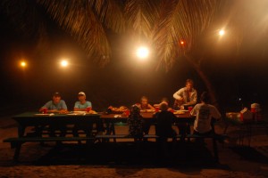 dinner on the beach