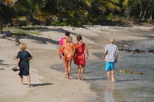 beachcombing along the eastern shore of Bequia