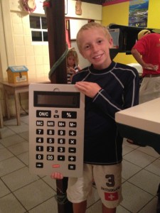 Our little math enthusiast was very excited about this calculator