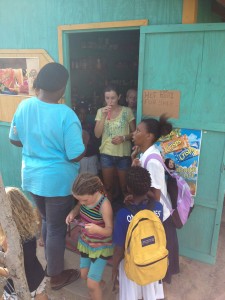 the kids get ice pops after our library day