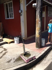 some homes still get their water from spigots on the street
