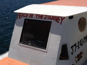 A local fishing boat