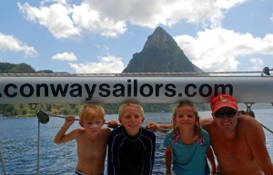 Patronus and crew at the Pitons