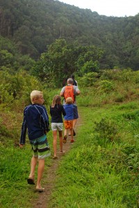 hiking to the Cold Soufriere