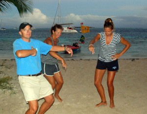 dancing to reggae and conjuring up our inner Titus (our friend from Dominica)