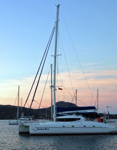 s/v Moana Roa anchored next to us