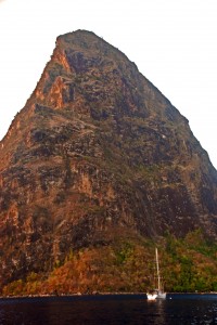 Patronus in front of the Pitons