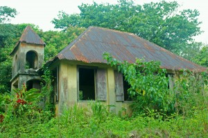 the ruins of Winston's elementary school