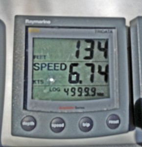 Our trip log hits 5,000 miles (although we have technically sailed more miles since our speedo shut down a few times).