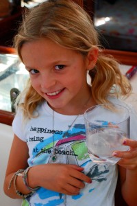 Reese and her coconut water