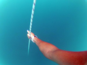 It was so creepy to watch that rope disappear into the abyss...