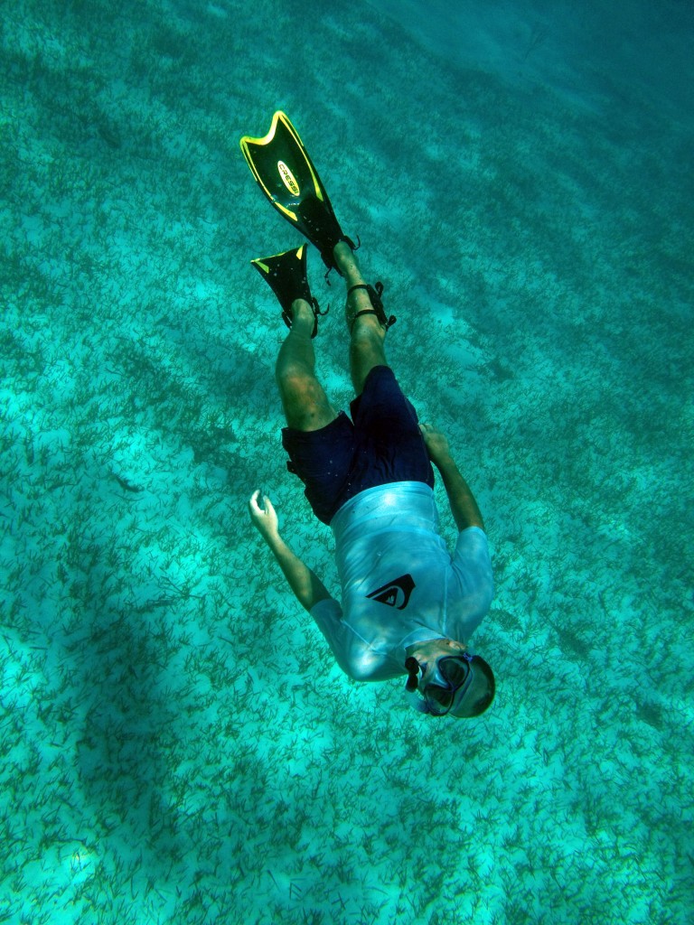 Chris freediving