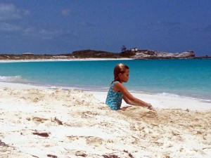 Reese playing in the sand