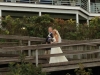 Kari and Uncle Brian come down the steps